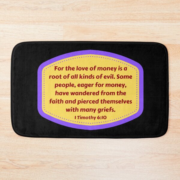 Item preview, Bible Verse 1 Timothy 6:10 designed and sold by Prayingwarrior.