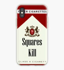 Squares Kill marlboro cigarette label iPhone Case