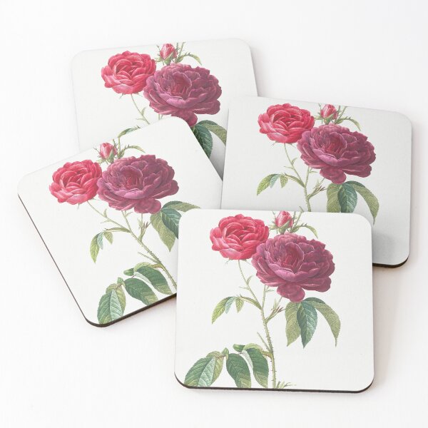 Item preview, Purple French Rose, Rosa gallica purpuro-violacea magna from Les Roses (1817–1824) by Pierre-Joseph Redouté. designed and sold by IslandArt.