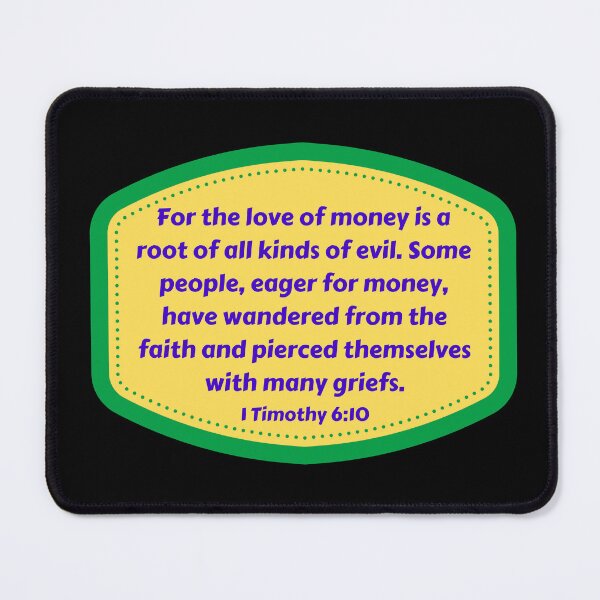 Item preview, Bible Verse 1 Timothy 6:10 designed and sold by Prayingwarrior.
