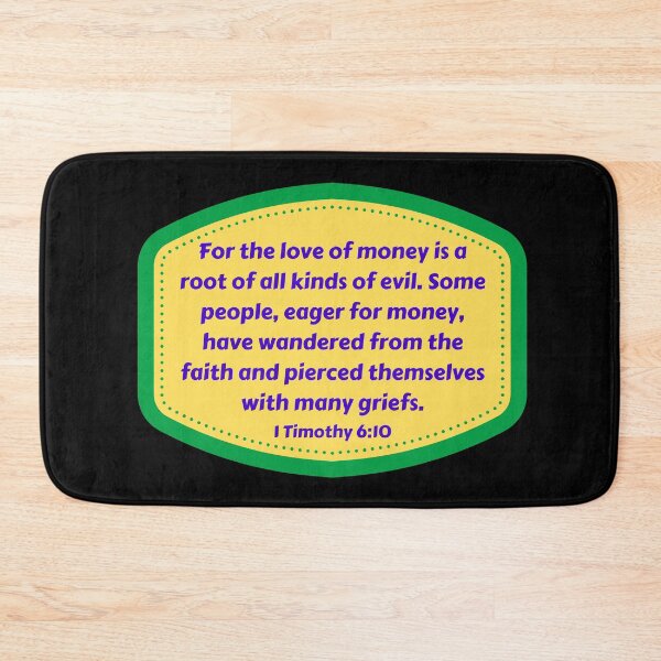 Item preview, Bible Verse 1 Timothy 6:10 designed and sold by Prayingwarrior.