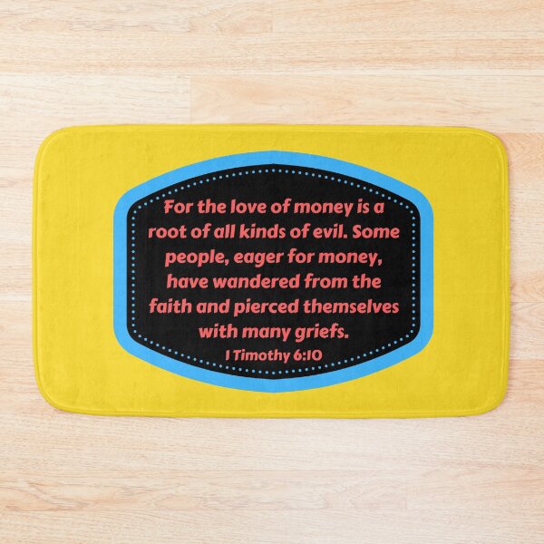 Item preview, Bible Verse 1 Timothy 6:10 designed and sold by Prayingwarrior.
