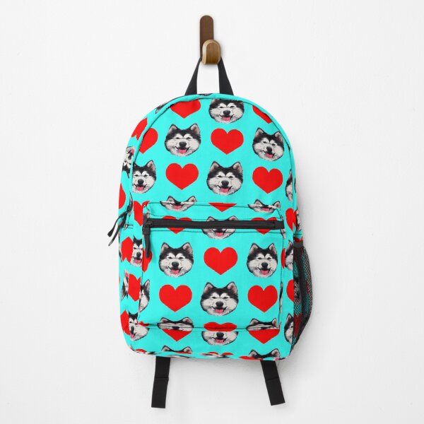 Item preview, cute husky dog face heart pattern funny siberian husky valentines day gift designed and sold by alaechamlal.
