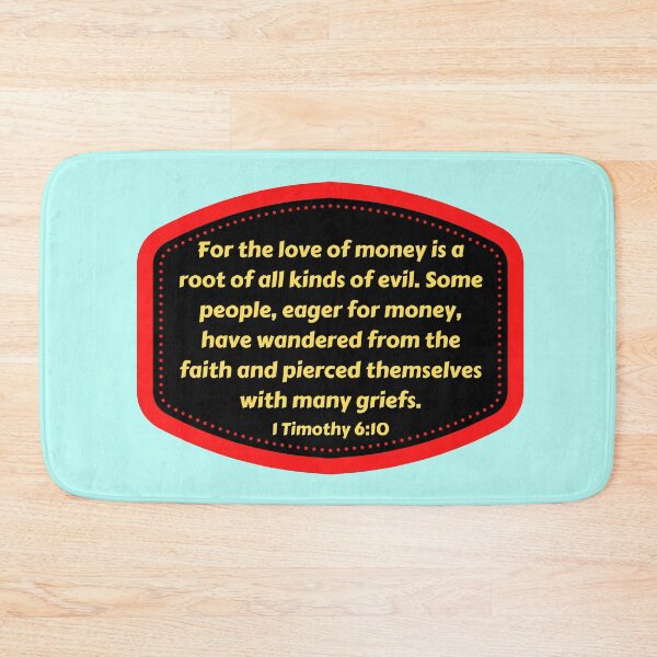 Item preview, Bible Verse 1 Timothy 6:10 designed and sold by Prayingwarrior.