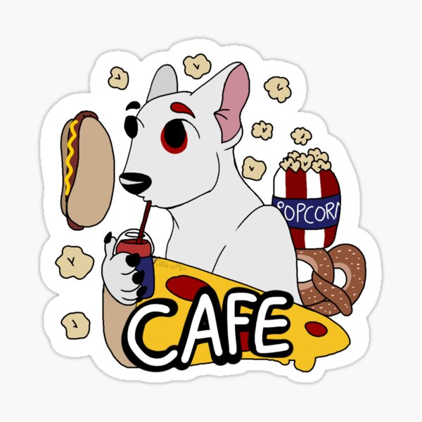 Item preview, Cafe Bull Terrier designed and sold by Cali.Creature.
