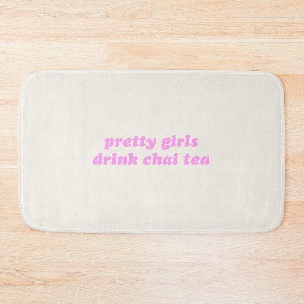Item preview, Pink and beige pretty girls drink chai tea designed and sold by theaestheticco.