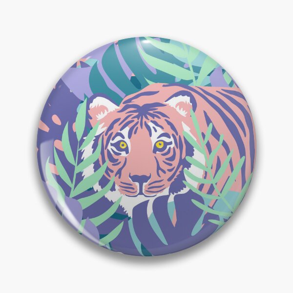 Item preview, Jungle Tiger - Purple designed and sold by latheandquill.