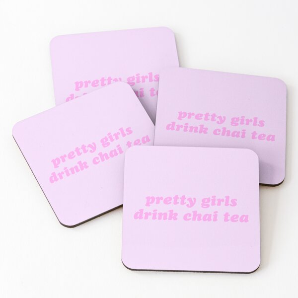 Item preview, Purple and pink pretty girls drink chai tea designed and sold by theaestheticco.