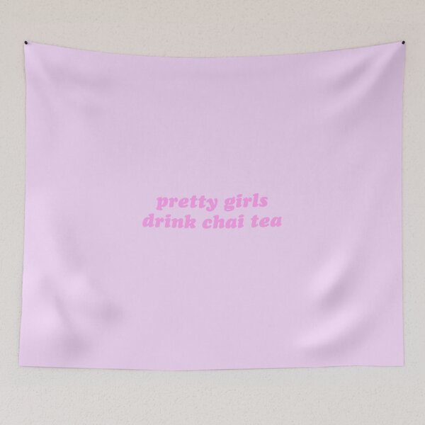 Item preview, Purple and pink pretty girls drink chai tea designed and sold by theaestheticco.