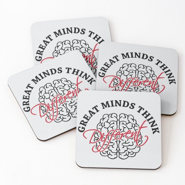 Item preview, GREAT MINDS THINK DIFFERENT - Motivational and inspirational quotes designed and sold by Alice-Elgawi.