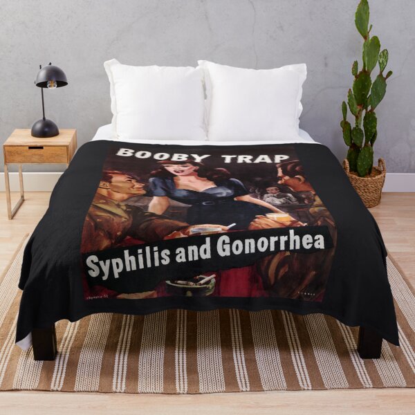 Item preview, Booby Trap - Syphilis and Gonorrhea - WW2 Propaganda  designed and sold by warishellstore.