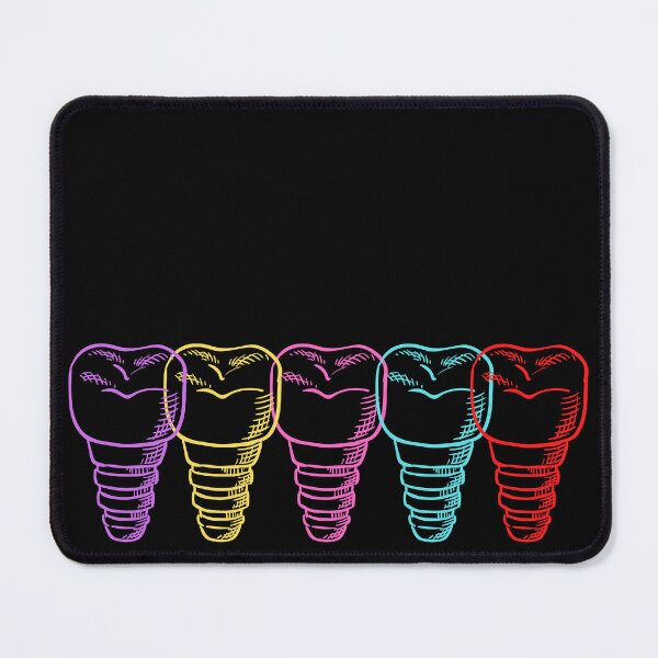 Item preview, Rainbow Dental Squad  Implants Specialist Colorful Neon Teeth Crowns With Root Canal Screw Students Hygienists Assistants Technicians designed and sold by NOorYES.