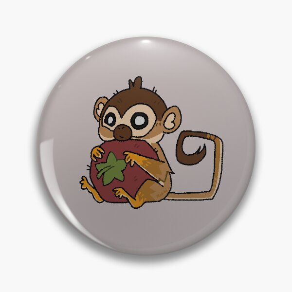 Item preview, Squirrel Monkey holding a tomato designed and sold by TolArtBoy.