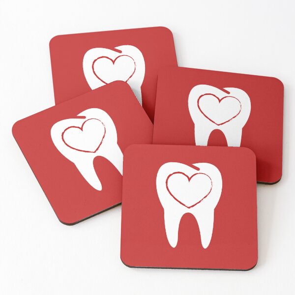 Item preview,  Valentines Dental Squad Dentistry Tooth Valentine Heart Shape Of White And Red Teeth For Medical Dental Lovers As Dentists Hygienist Assistants technicians Nurse designed and sold by NOorYES.