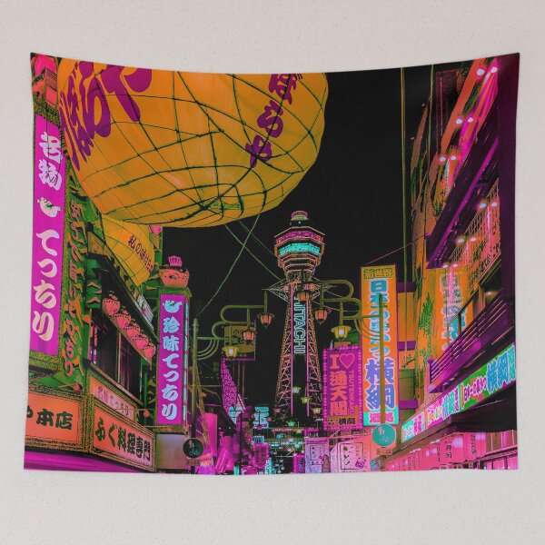 Item preview, Osaka Neon Night View designed and sold by Neondreamscapes.