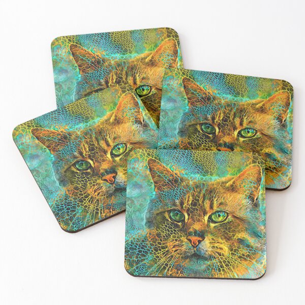 Item preview, DeepStyle abstraction cat designed and sold by blackhalt.