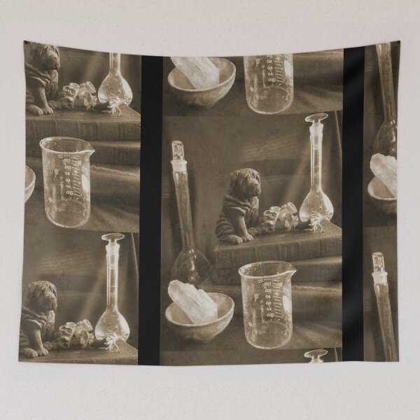 Item preview, Old World Lab Still Life Distressed Photography Design designed and sold by EarthArtDesigns.