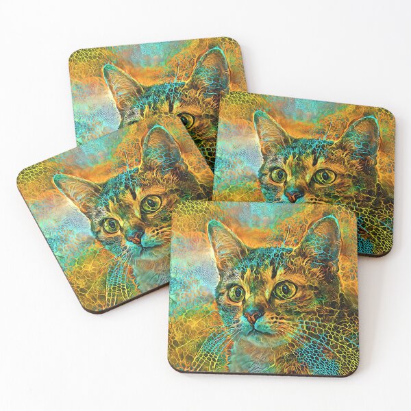 Item preview, DeepStyle abstraction cat designed and sold by blackhalt.