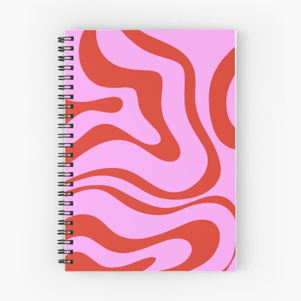 Item preview, Modern Retro Liquid Swirl Abstract Pattern Square Red and Pink designed and sold by kierkegaard.