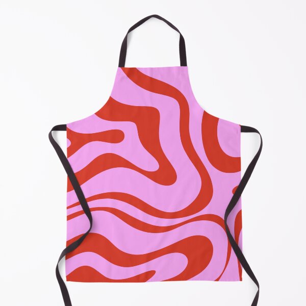 Item preview, Modern Retro Liquid Swirl Abstract Pattern Square Red and Pink designed and sold by kierkegaard.