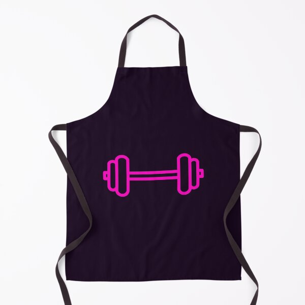 Item preview, barbell pink neon weight lifting strength designed and sold by MiraNomegusta.
