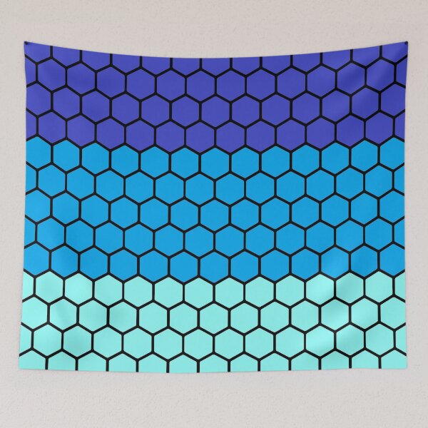 Item preview, Hexagon Pattern Blue Gradient designed and sold by Yellow-Eyes.