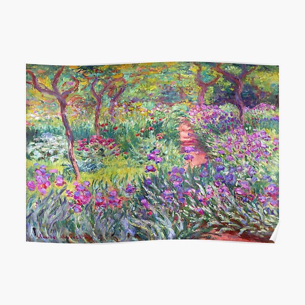 “The Artist’s Garden in Giverny by Claude Monet” Poster for Sale by