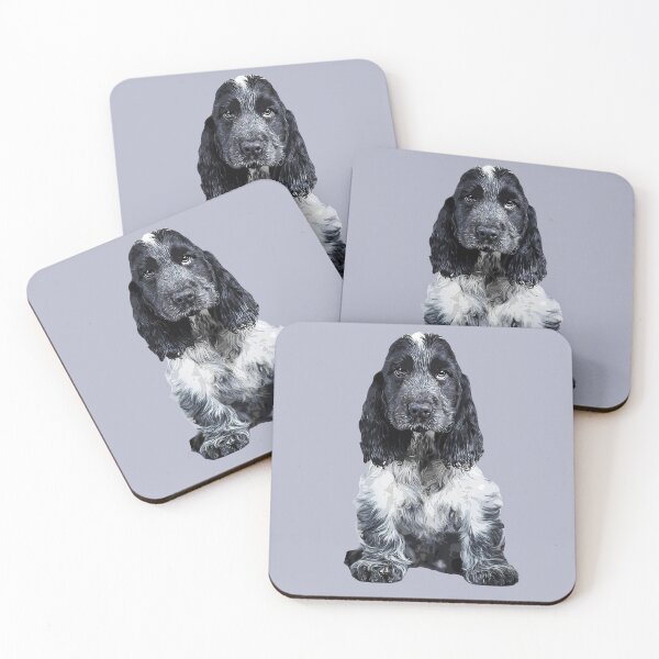 Item preview, Cocker Spaniel Blue Roan Puppy Dog designed and sold by ElegantCat.