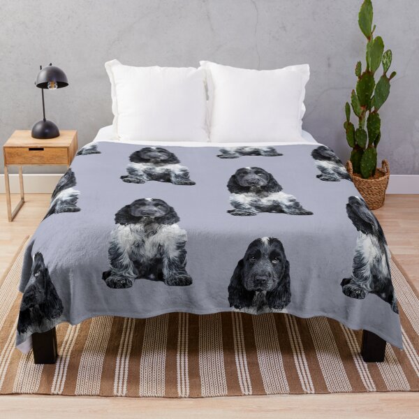 Vista previa del artículo con la obra «Cachorro de perro cocker spaniel azul ruano», diseñado y vendido por ElegantCat.