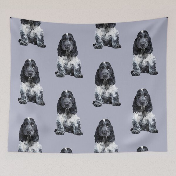 Item preview, Cocker Spaniel Blue Roan Puppy Dog designed and sold by ElegantCat.