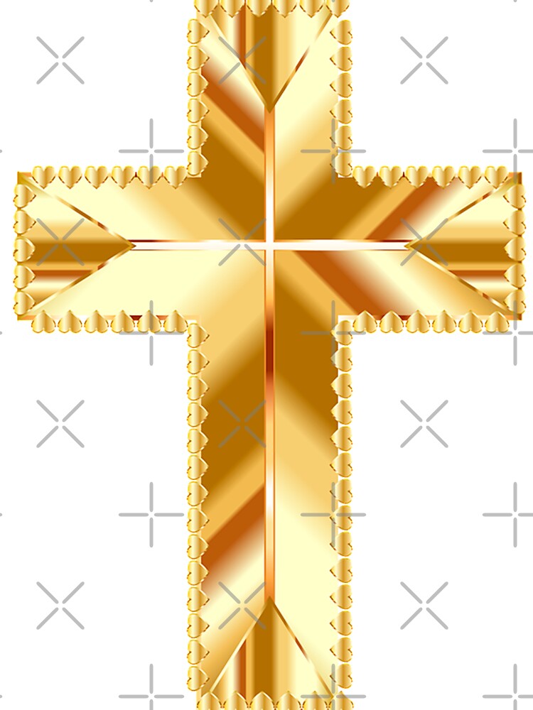 Gold,shiny,cross,on black background,christian,catholic,spiritual