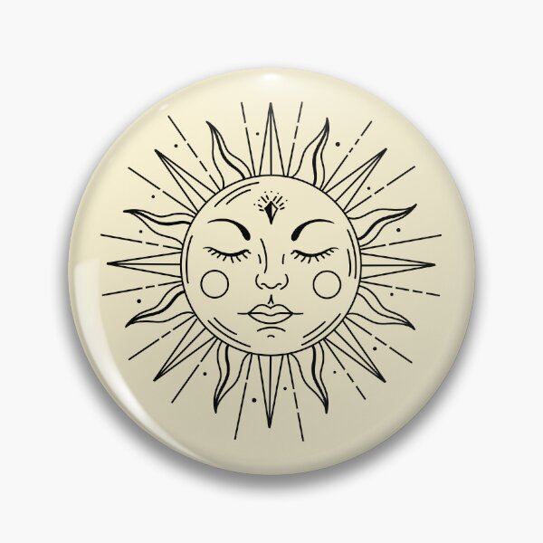 Item preview, Minimalist Boho Sun designed and sold by ethnicdrawing.