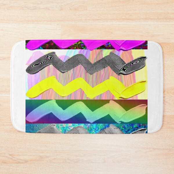 Item preview, Abstract Psychedelic Zigzag Multicolor Print designed and sold by greeneggsandbam.