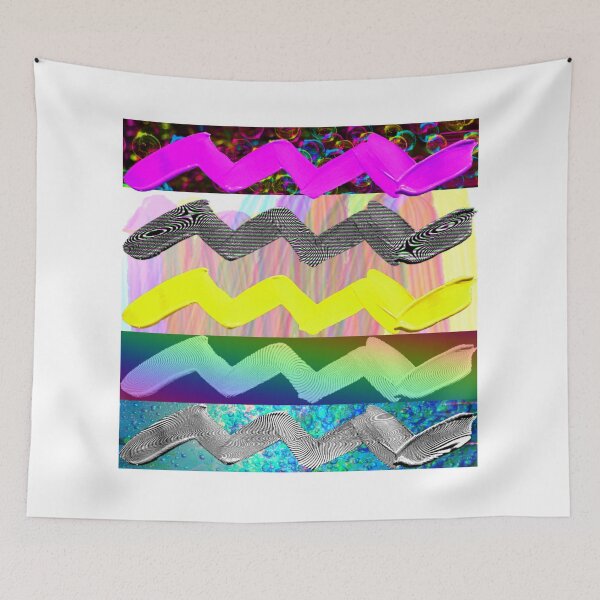Item preview, Abstract Psychedelic Zigzag Multicolor Print designed and sold by greeneggsandbam.