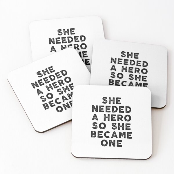 Item preview, inspiration feminist She Needed a Hero So She Became One feminism gift for her Funny sarcastic Rude Offensive saying, designed and sold by joygift369.