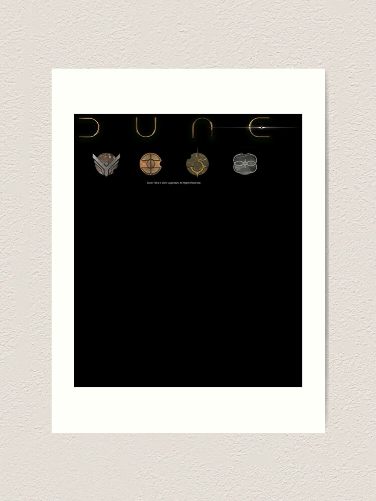 Dune Logos Inspired By Dune Art Print For Sale By Terrmick Redbubble