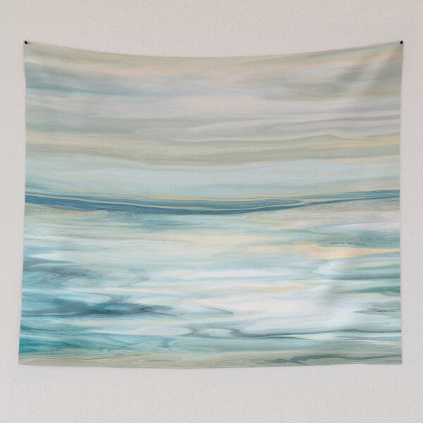 Item preview, Surf And Sand 1235 -- dreamy waves and dramatic sky designed and sold by PetraTrimmelArt.