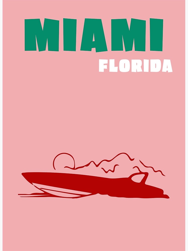 "Miami Florida Coffee Table Book Aesthetic" Poster for Sale by