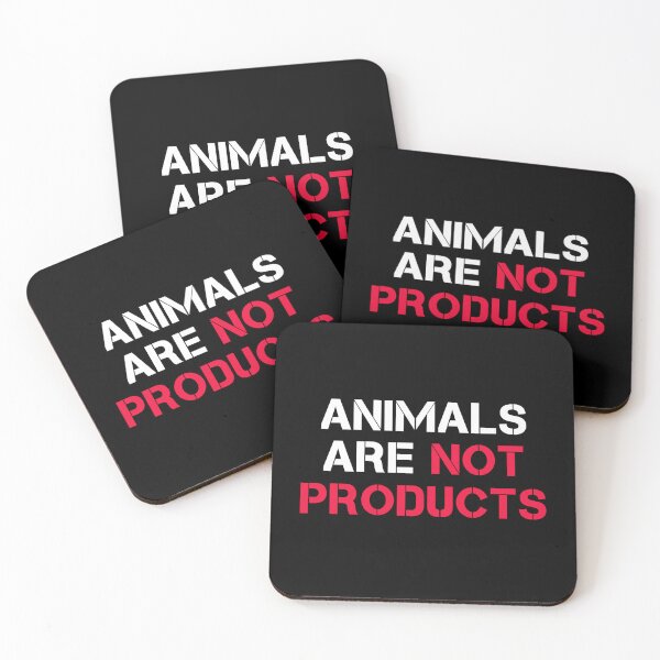 Item preview, Animals Are Not Products Animal Rights Quote designed and sold by sillyquestions.