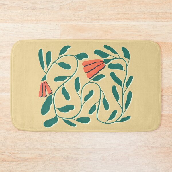 Item preview, Simple Red Flowers on Vine with White Shadow designed and sold by Haley Schulz.