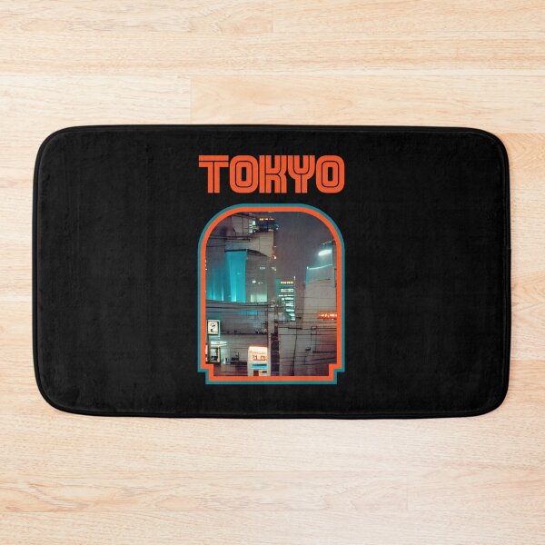 Item preview, Tokyo City Night Abstract Retro Sci-Fi designed and sold by patricklevar.