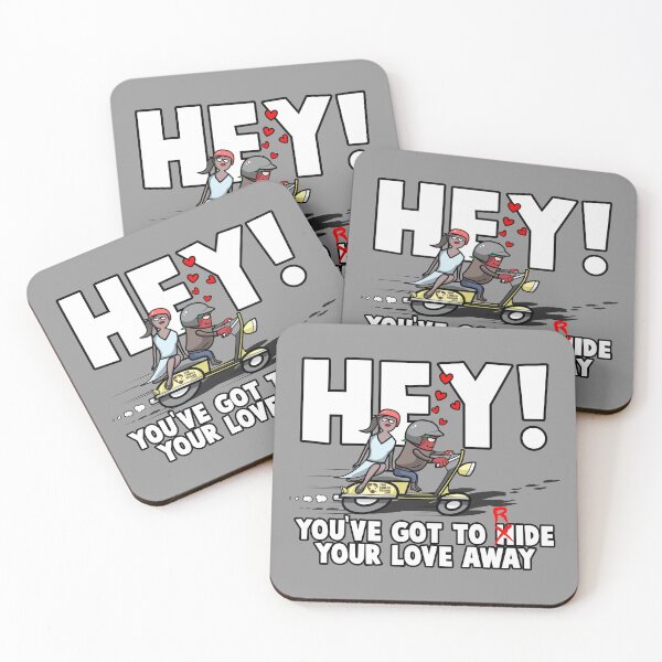 Item preview, Hey! You've Got To Hide(Ride) Your Love Away designed and sold by VITROLA CARTOON Studio.