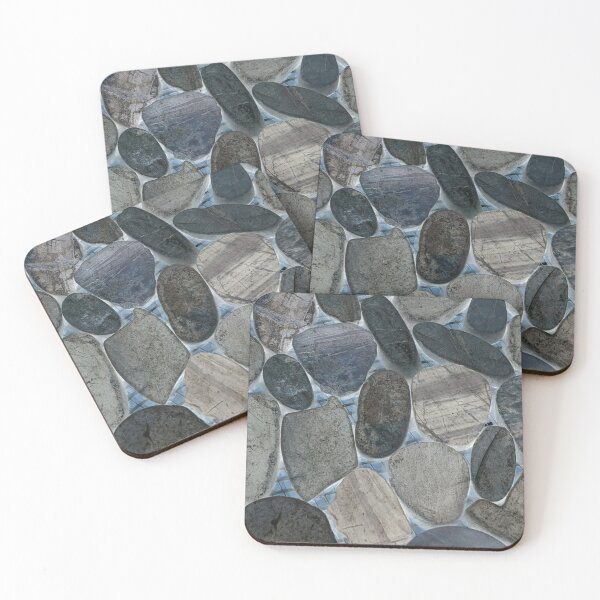 Item preview, Calming Stone Art Blue River Rock Stream Pattern Modern Nature  designed and sold by PrettyLittlePic.