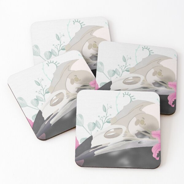 Item preview, Watercolor Crow Skull with Lilies designed and sold by Phosphorescent Dreaming.