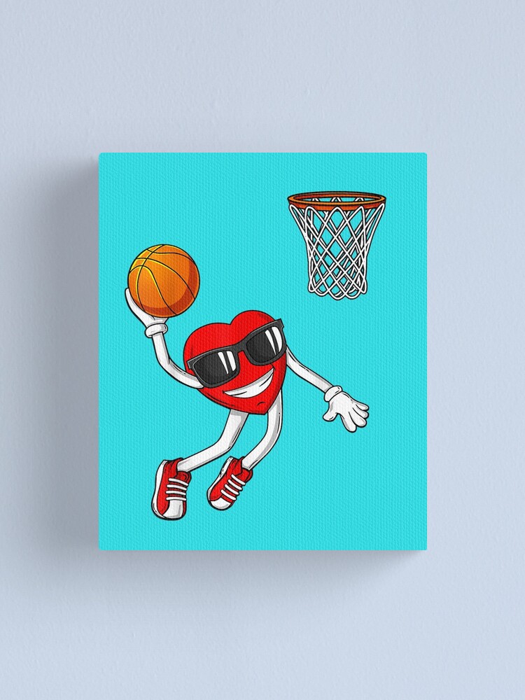 Basketball Heart Drôle Cadeau de joueur de basket-ball Autocollant
