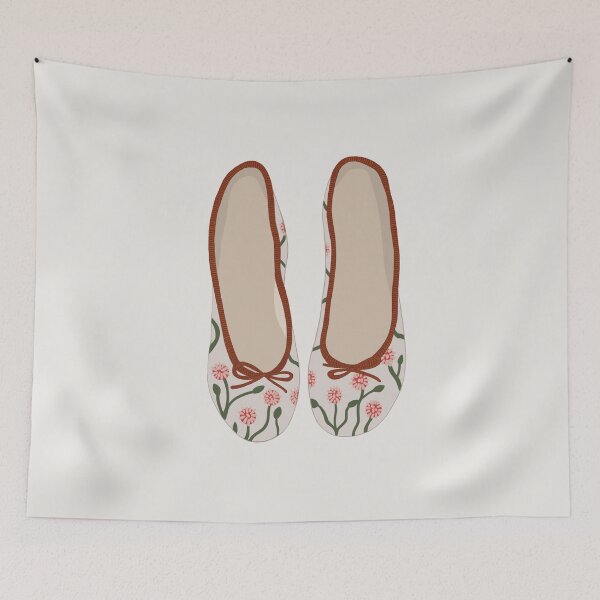 Aperçu de l'œuvre Dailly chaussures plates, illustration de chaussures, illustration de mode créée et vendue par uzualsunday.