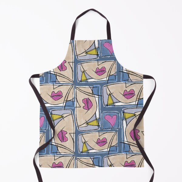 Item preview, Retro 80s abstract pop girl with earring. designed and sold by LaBellCreative.