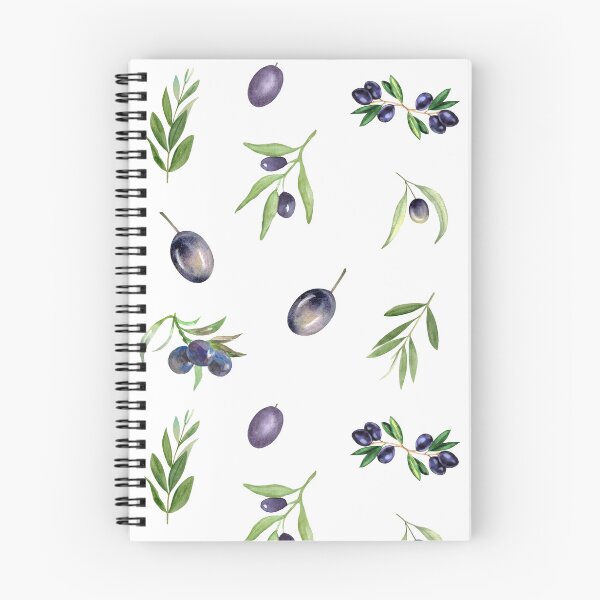 Item preview, Watercolor Black Olives and Olive Branches Botanical designed and sold by silviaol.