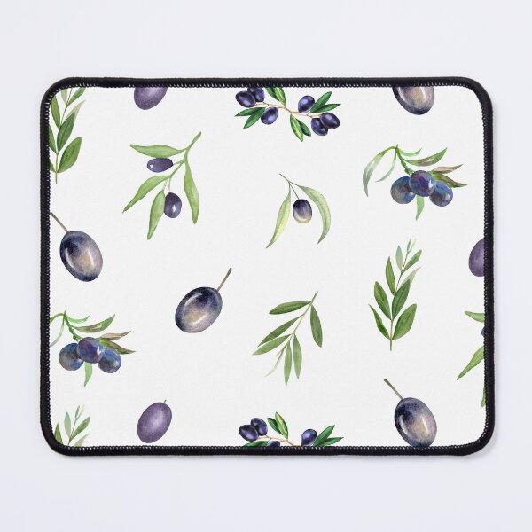 Item preview, Watercolor Black Olives and Olive Branches Botanical designed and sold by silviaol.
