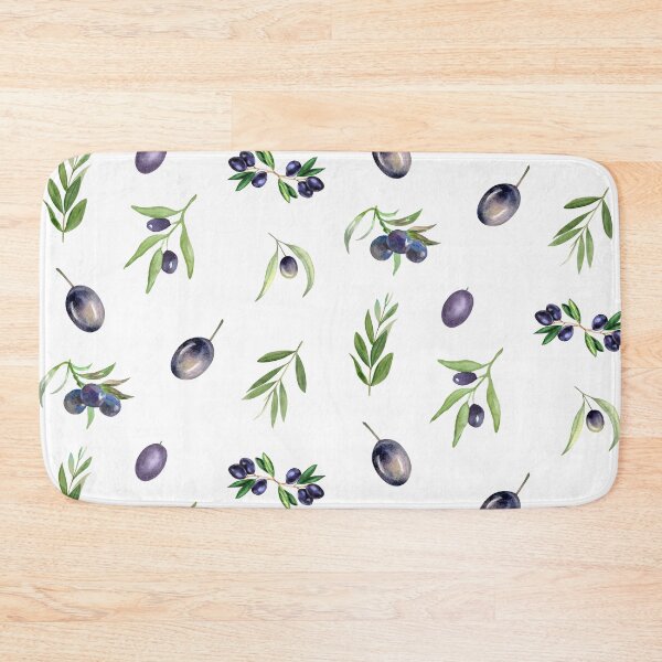 Item preview, Watercolor Black Olives and Olive Branches Botanical designed and sold by silviaol.